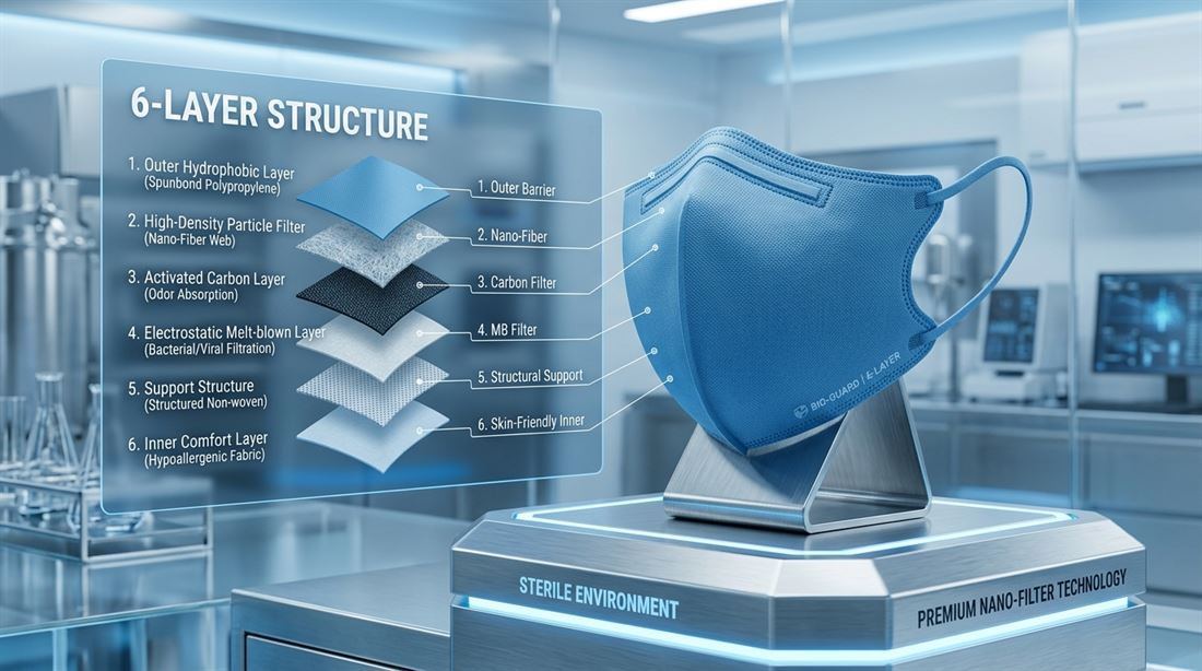 ماسک سه‌بعدی تنفسی نانو ATC-NM-3D